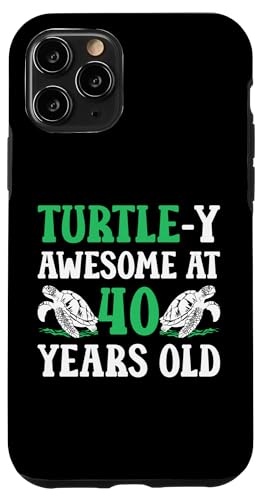 Hülle für iPhone 11 Pro 40. Geburtstag Turtle 40 Years Old Turtle Lover von Turtle Birthday Designs for Turtle Lovers