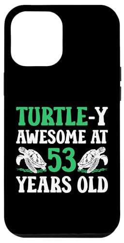 Hülle für iPhone 14 Pro Max 53. Geburtstag Schildkröte 53 Jahre alt Schildkrötenliebhaber von Turtle Birthday Designs for Turtle Lovers