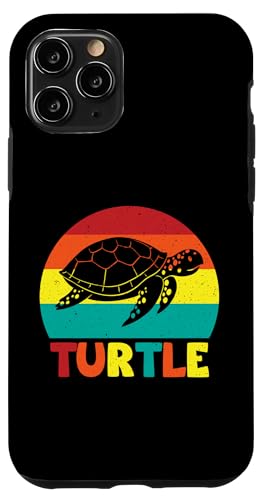 Hülle für iPhone 11 Pro Schildkröten Kunst Männer Frauen Kinder Schildkröte Meer Tier Lustige Schildkröte von Turtle Clothing