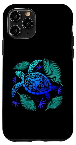 Hülle für iPhone 11 Pro Schildkröten Kunst Männer Frauen Kinder Schildkröte Meer Tier Lustige Schildkröte von Turtle Clothing