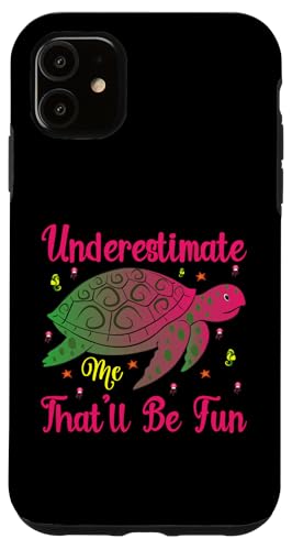 Hülle für iPhone 11 Schildkröten Kunst Männer Frauen Kinder Schildkröte Meer Tier Lustige Schildkröte von Turtle Clothing