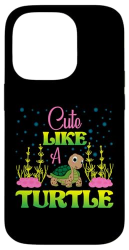 Hülle für iPhone 14 Pro Schildkröten Kunst Männer Frauen Kinder Schildkröte Meer Tier Lustige Schildkröte von Turtle Clothing