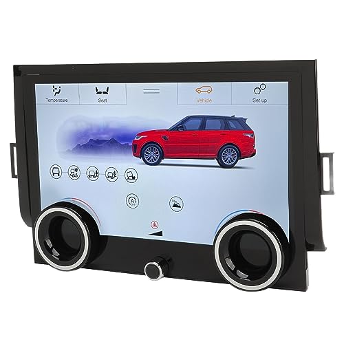 Auto AC Touchscreen, DC 9 Bis 16 V 1080P HD 10 Zoll Klimatisierung LCD-Bildschirm Weiß Schwarz Rot Sitzheizung für Range Rover Sport L494 von Tuwei