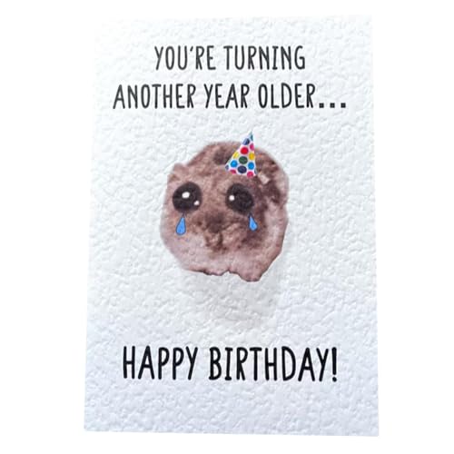 Tuxxjzm Emotion-Grußkarte,Hamster-Geburtstagskarte | Alles Gute zum Geburtstagskarten mit lustigen Hamstermustern | Kreative Humor-Grußkarten für Freunde, Familie, Ehemann, Freundin, Ehefrau von Tuxxjzm