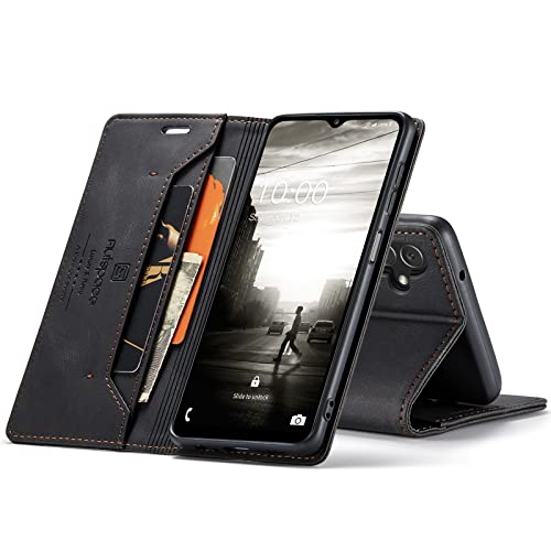 Tuzon Hülle für Samsung Galaxy A14 5G Hülle Brieftasche Retro Leder Flip Handyhülle mit Kartenhalter RFID-Blockierung Tasche Magnet Kickstand schützende Gehäuse Stoßfest von Tuzon