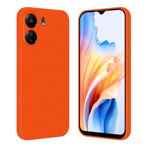 Tveinan Handyhülle für Xiaomi Redmi 13C 4G / Poco C65 Hülle Silikon, Flexible Weich TPU Case Ultra Dünn Voller Schutz Silikonhülle Stoßfeste Schutzhülle für Redmi 13C 4G / Poco C65, Orange von Tveinan