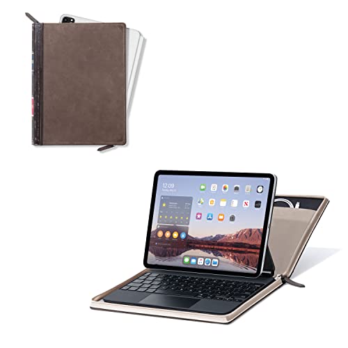 Twelve South BookBook Vol 2 Hülle für iPad Pro, iPad M1 und Tastaturhüllen, Hardcover-Lederhülle für iPad Pro und Tastaturhüllen von Twelve South
