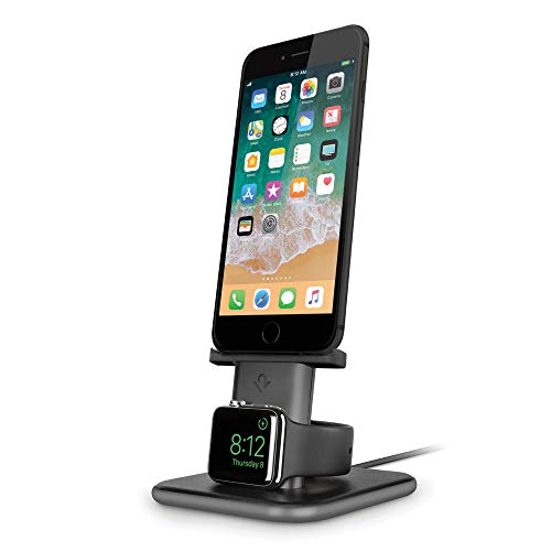 Twelve South HiRise Duet , Dual Charging Stand for iPhone and Apple Watch, Black von Twelve South