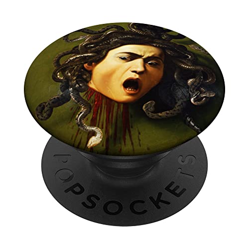 Caravaggio Kopf der Gorgona - Kunst für Künstler PopSockets mit austauschbarem PopGrip von Twisted City Art