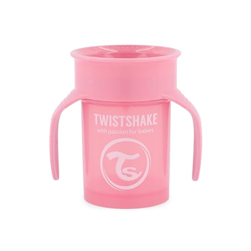 Twistshake - 360 Cup 6+m Pastel Pink von Twistshake