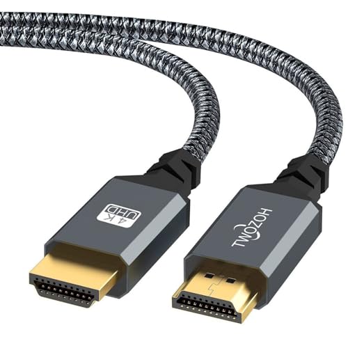 Twozoh 4K HDMI Kabel 10M, High Speed 60HZ 18Gbps geflochtenes HDMI auf HDMI Kabel 2.0 Kompatibel mit PS5, PS3, PS4, PC, Projektor, 4K UHD TV/HDTV, Xbox von Twozoh