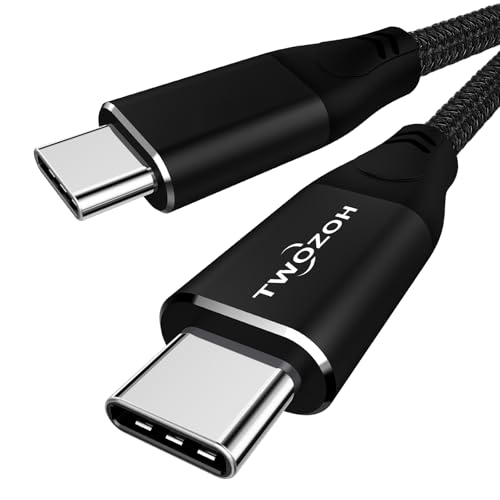 Twozoh 4K USB C Kabel 100W 2M (All-in-One), USB 3.2 Gen 2 X 2 20Gbps Datenübertragung PD Schnellladung USB C 3.1 Typ C Kabel, 4K@60Hz Video Monitor Kabel von Twozoh