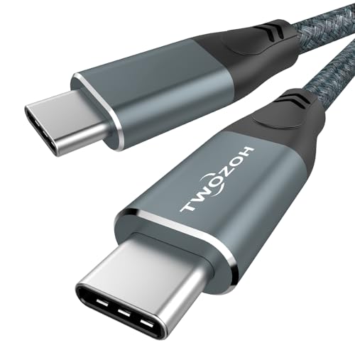 Twozoh 4K USB C Kabel 100W 3M (All-in-One), USB 3.2 Gen 2 X 2 20Gbps USB C 3.1 TypeC PD Schnelllade Date nübertragung Type C 4K@60Hz Videomonitor kabel von Twozoh