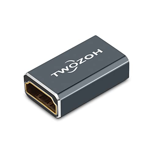 Twozoh HDMI Kupplung 8K, HDMI 2.1 Buchse auf Buchse Adapter 48Gbps HDMI Extender, unterstützt 8K@60Hz, 4K@120Hz 1080p von Twozoh