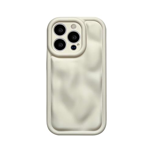Tybiky Kompatibel mit iPhone 12 Pro Max Handyhülle Farbe 3D-Meteorit Fluoreszierende Muster Hülle Flexible TPU Weiche Silikon Schutzhülle Kratzfest Case Cover für Mädchen Frauen,Weiß von Tybiky