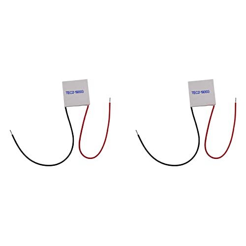 Tynmoel 2X TEC2-19003 Thermoelektrischer Kühler Peltier 30X30mm 19003 Doppel Elemente Modul Elektronisches Kühlung Blatt von Tynmoel