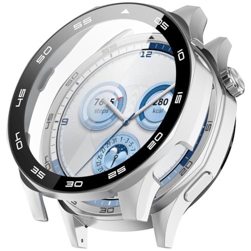 Tyogeephy Hülle für Huawei Watch GT5 46mm, Weiche Ultradünne TPU Silikonhülle Vollständige Abdeckung Schutzhülle, Cover Case für HW Watch GT5 46mm von Tyogeephy