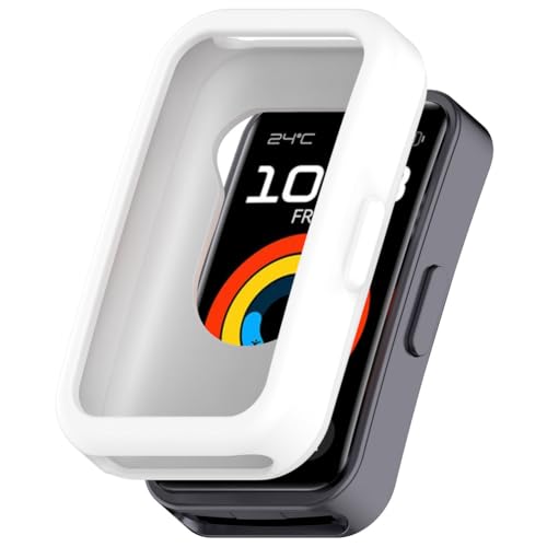 Tyogeephy Silikon Hülle für Huawei Band 9/Band 8 Displayschutz,Flexibel TPU Hülle,Kratzer Verhindern Schutz für HW Band 9 Schutzhülle,Smartwatch Protector Cover Case Damen/Herren von Tyogeephy