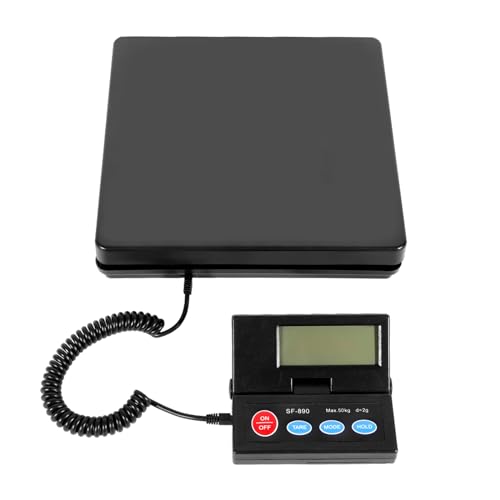 Paketwaage Digitale Plattformwaage 50kg, Genauigkeit von 1g/2g Briefwaage Digitalwaage, Postwaage mit LCD-Bildschirm, 4 Verschiedenen Maßeinheiten, für Wiegen Paketwaage Digitale Plattformwaage 50kg, Genauigkeit von 1g/2g Briefwaage Digitalwaage, Postwaage mit LCD-Bildschirm, 4 Verschiedenen Maßeinheiten, für Wiegen von Tyvotrend