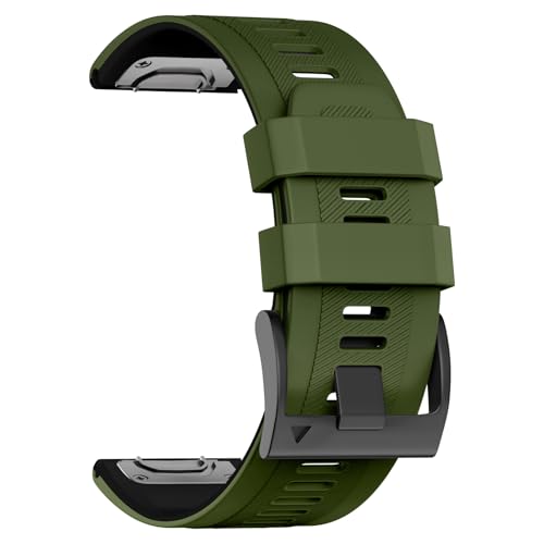 U-LIMVE Armband für Garmin Fenix 8 51mm/Fenix 7X Pro/Fenix 7X/Fenix 6X Pro/Fenix 6X/Fenix 5X/Fenix 3, Silikon QuickFit 26mm Armband für Garmin Descent Mk3i 51mm/Epix Pro 51mm/TACTIX 7 von U-LIMVE