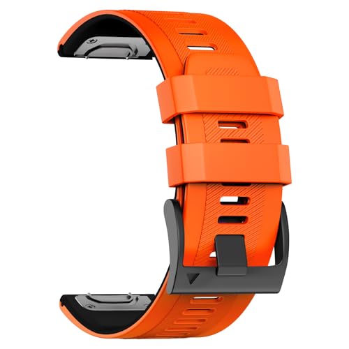 U-LIMVE Armband für Garmin Fenix 8 51mm/Fenix 7X Pro/Fenix 7X/Fenix 6X Pro/Fenix 6X/Fenix 5X/Fenix 3, Silikon QuickFit 26mm Armband für Garmin Descent Mk3i 51mm/Epix Pro 51mm/TACTIX 7 von U-LIMVE