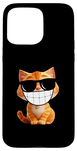 Hülle für iPhone 15 Pro Max Coole Happy Cat Cute Smile Funny von U.T.A Designs