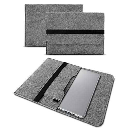 UC-Express Sleeve Hülle kompatibel für Lenovo IdeaPad Flex 5 14 Zoll Tasche Filz Notebook Cover Laptop Case Schutzhülle, Farben:Grau von UC-Express