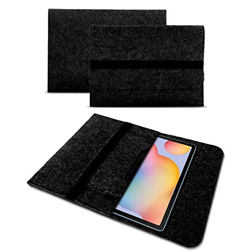 UC-Express Sleeve Hülle kompatibel mit Samsung Galaxy Tab S10 S9 S8 S7 Plus/FE 5G 12,4 Zoll Notebook Ultrabook Laptop Tasche Schutzhülle, Farbe:Dunkel Grau von UC-Express