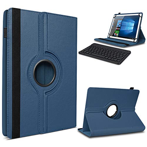 UC-Express Tablet Hülle kompatibel mit Blackview Tab 8E Tasche Tastatur Schutzhülle Bluetooth Case Schutz Cover 360° Drehbar Keyboard Etui, Farbe:Blau von UC-Express