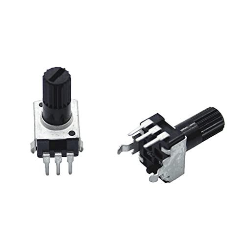 10 stücke Rv09 Vertikale 12.5mm Welle 1k 2k 5k 10k 20k 50k 100k 0932 Einstellbarer Widerstand 9 Typ 3-Pin Potentiometer (Size : 2K Ohm)(10K Ohm) von UDAMX