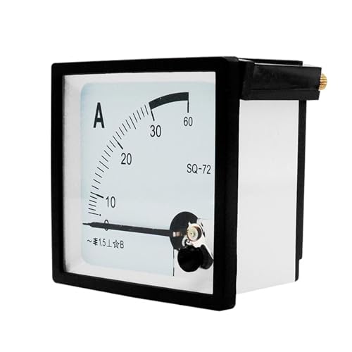 SQ72 AC Analog Amperemeter Panel Strommessgerät Gauge30/5 50/5 75/5 100/5 150/5 200/5 250/5 2,83X2,83 Zoll(500A 5A) von UDAMX