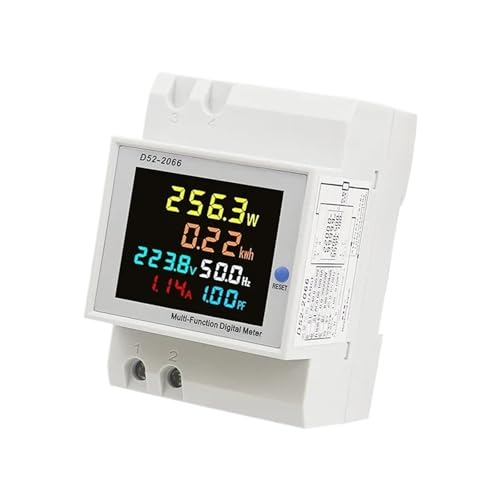 UDAMX D52-2066 6 IN1 Din Rail AC Monitor Spannung Strom Leistungsfaktor Aktiv KWH 110 V 220 V 380 V elektrische Frequenz Meter(Built-in CT,40-300V) von UDAMX