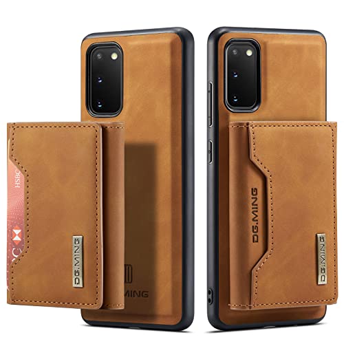 UDBKKDX 2 in 1 Handyhülle für Samsung Galaxy A71 4G, abnehmbare Brieftasche und magnetische Adsorption Hülle Mattes Leder Ständer case Cover von UDBKKDX