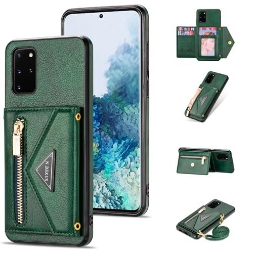 UDBKKDX Handyhülle für Samsung Galaxy S24 Ultra, Schutzhülle Mattes Leder mit Standfunktion hülle Kameraobjektivschutz stoßfest 4 Kartenhalter case Cover von UDBKKDX