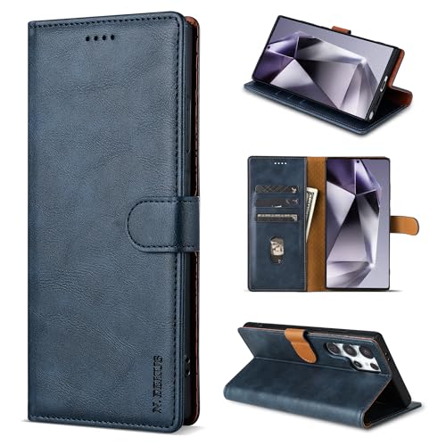 UDBKKDX Wallet Case für Google Pixel 6 Pro, Vintage Matte Retro Leder mit Standfunktion von UDBKKDX