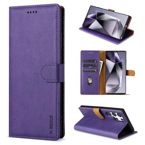 UDBKKDX Wallet Case für Huawei Pura 70 Ultra, Vintage Matte Retro Leder mit Standfunktion Case Cover von UDBKKDX