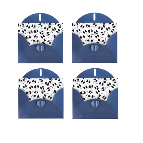 Panda Cute Printed Pattern Greeting Cards, Blank Cards And Envelopes, Beautiful Designs, Christmas Cards, Birthday Cards, Halloween Cards And Holiday Cards von UENFFKDAP