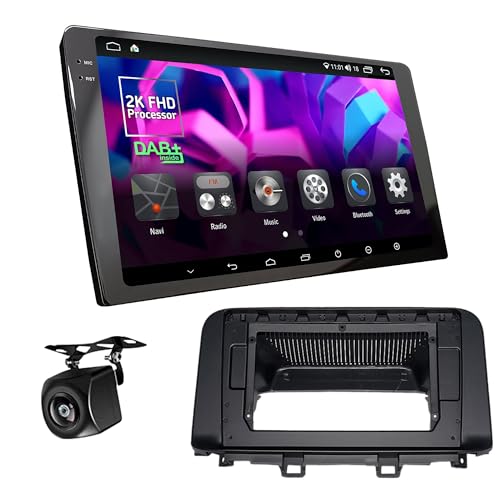 UGAR Kompatibel mit HYUNDAI Kona 2017+; Kaual, Encino 2018+ 10 Zoll Android 13 DSP 8GB+128GB Autoradio 2K Full HD DAB+ Touchscreen GPS-Navigation von UGAR