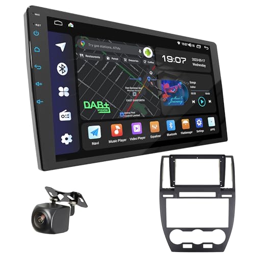 UGAR Kompatibel mit Land Rover Freelander 2 LR2 2006-2012 9 Zoll Android 13 DSP 8 GB + 128 GB Autoradio DAB+ HD Full Touch Screen GPS-Navigation von UGAR