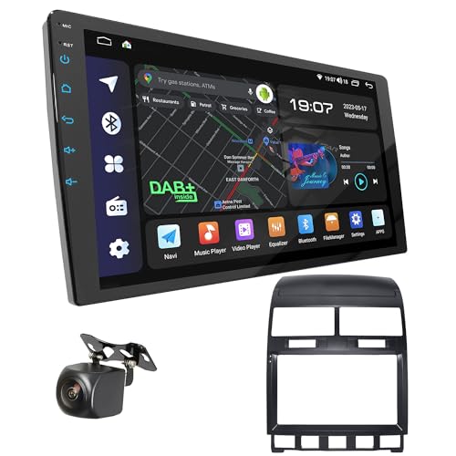 UGAR Kompatibel mit Volkswagen Touareg 2002-2010 9 Zoll Android 13 DSP 8 GB + 128 GB Autoradio DAB+ HD Full Touch Screen GPS-Navigation von UGAR