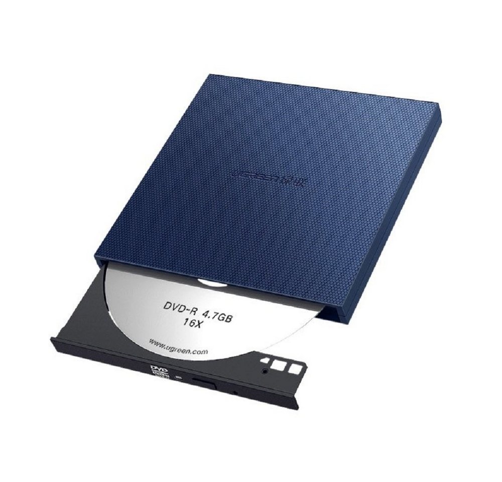 UGREEN Externes USB CD CD DVD-Recorder kompatibel mit Laptop grau USB-Flash-Laufwerk von UGREEN