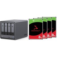 UGREEN NASync DXP4800 NAS System 4-Bay 32TB inkl. 4x Seagate IronWolf ST8000VN004 8 TB von UGREEN