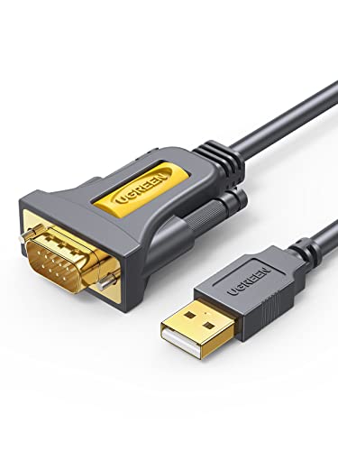 UGREEN USB auf RS232 Seriell Kabel USB Seriell DB9 mit PL2303 Chipsatz (2M) von UGREEN