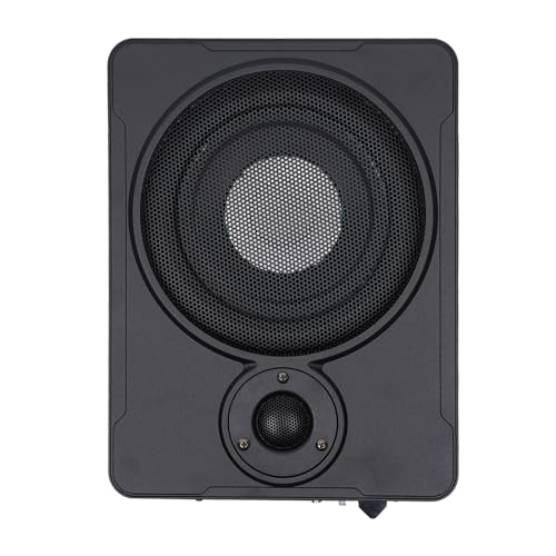 UHDUIG Autosubwoofer 200W 30-100Hz Mini Untersitz-Aktiv-Subwoofer Freie Anpassung Dual Mode Gesangsausgang und Reiner Bass-Ausgang Geeignet für Verschiedene Automodelle von UHDUIG