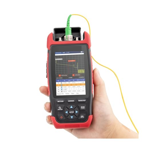 Netzwerkkabeltester, Multifunktions-Mini-OTDR-Glasfaserreflektometer Mit 8 Funktionen, 22 DB VFL, OPM, OLS, Ereigniskarte, RJ45-Kabeltester, Otdr,für CATV-Telekommunikation(1310nm 1550nm(UPC)) von UHEAL