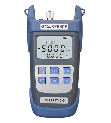 UHEAL Netzwerkkabeltester, FTTH Fiber Optical Power Meter Glasfaserkabeltester -50 DBm ~ + 26 DBm / -70 DBm ~ + 10 DBm SC/FC-Anschluss,für CATV-Telekommunikation(G510A) von UHEAL