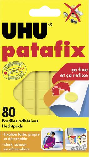 UHU 50140 patafix Klebepads Gelb Inhalt: 80St. von UHU