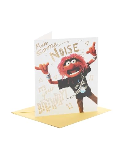 UK Greetings Lustige Geburtstagskarte – The Muppets Geburtstagskarte – Geburtstagskarte für Ihn – Humor-Geburtstagskarte – Tier aus den Muppets lustiges Design, 159 mm x 184 mm von UK Greetings