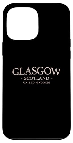 Glasgow, Schottland - Simple, Glasgow, Schottland, Vereinigtes Königreich Hülle für iPhone 13 Pro Max von UK Standard Design Co.