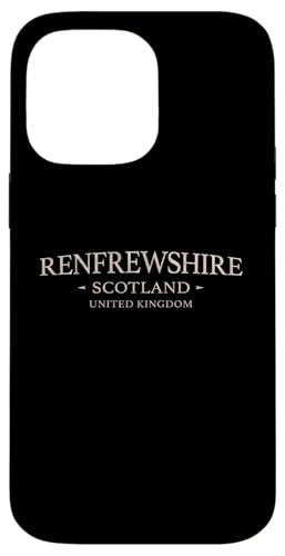 Renfrewshire Scotland - Simple Renfrewshire Scotland Vereinigtes Königreich Hülle für iPhone 14 Pro Max von UK Standard Design Co.